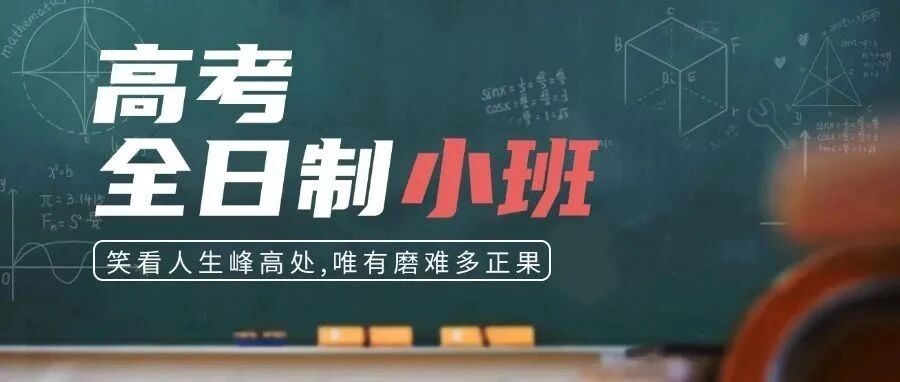 高考全日制冲刺 &middot; 招生简章